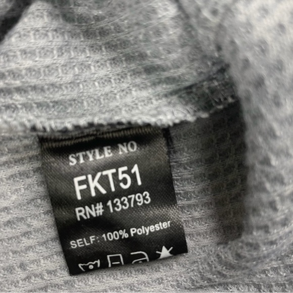 🌿POL Women's Light Green Waffle Knit Dolman Sleeve Top - Picture 6 of 6